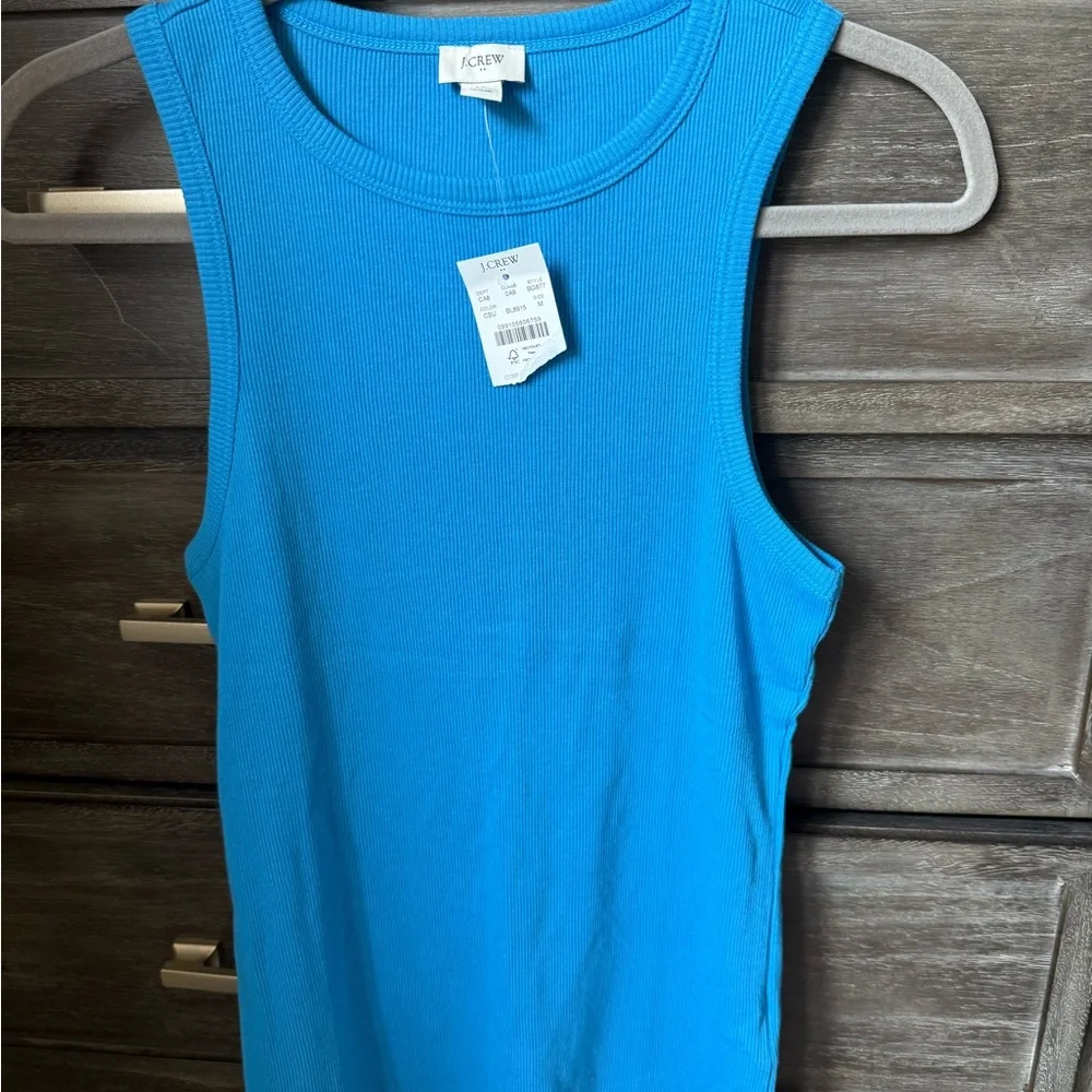 J.Crew Ribbed Azure Tank - Picture 2 of 6